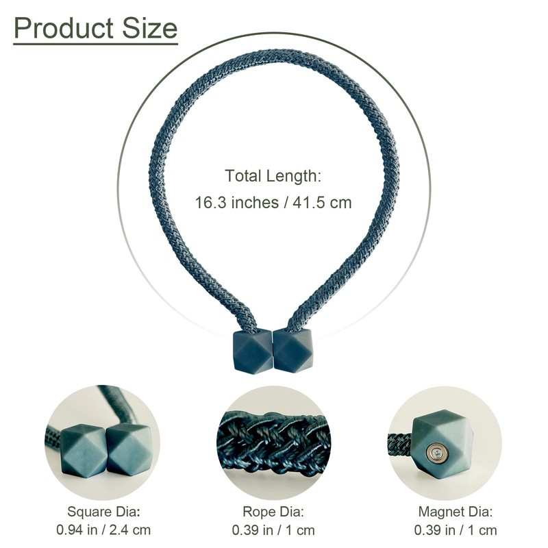 Yazikisa Curtain Holdbacks Magnetic Curtains Tiebacks Tie Back Drapery Holders