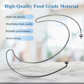 Heating Element for GE Dishwasher CDT DDT GDF GDF GDT PDT Series GDF520PGD1WW GDT580SMF2ES GDF520PGD2BB GDT580SSF2SS GDF520PSF4SS-Replce GE Part PS16729156 WD05X30818