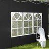 Outsunny Gazebo Side Panels with Window for 3x3(m) or 3x4m