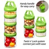 SELEWARE Portable Stackable Food Storage Containers for Snacks Formula Powder