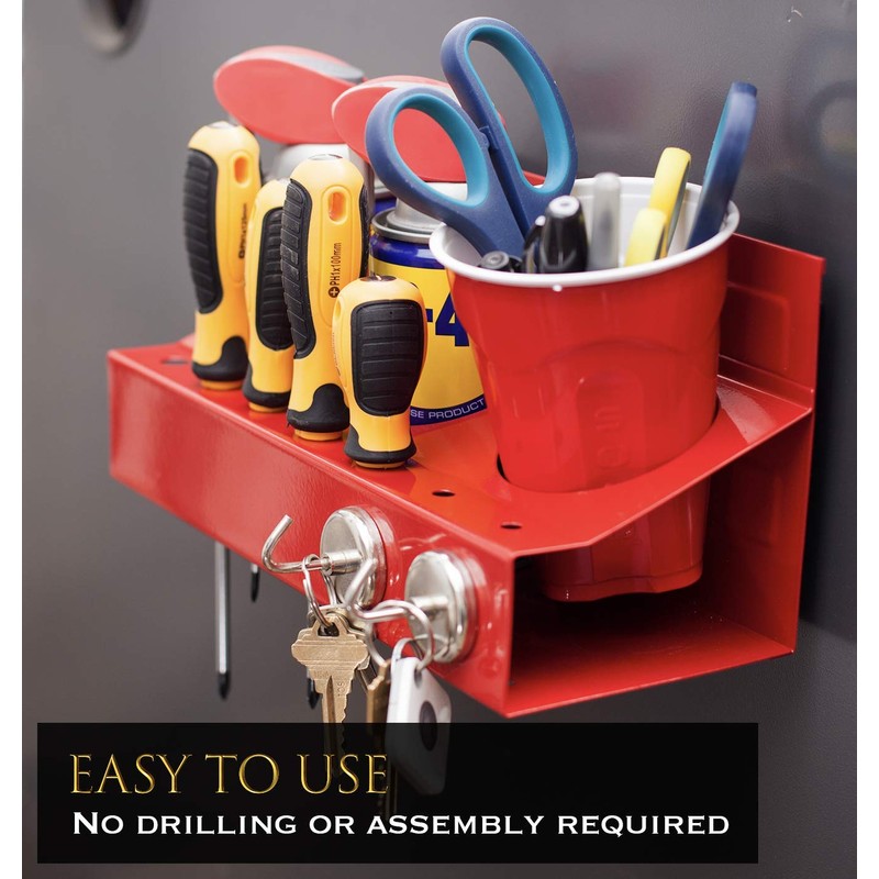 EHOMEA2Z Magnetic Aerosol Spray Can Holder, Magnet Toolbox Bottle Rack,