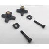 ComsenMed Rollator knob,Replacement Arm Adjustment Knobs for Rollator,1Pair(2PCS), Black