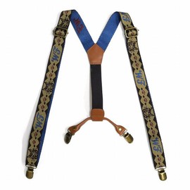 Wachifudo Dayan Cat Jacquard Suspenders, multicolor