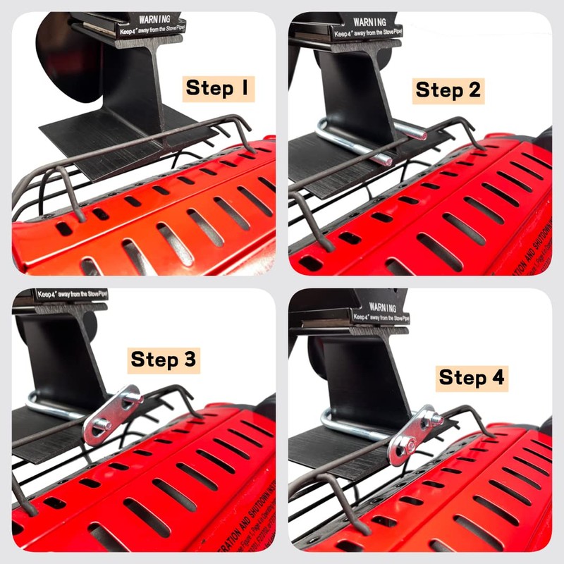 CRSURE Stove Fan Mounted Accessories for Heat Powered Fans to
