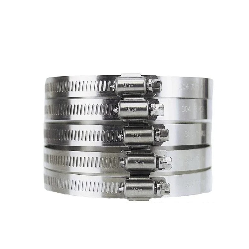 Hose Band 304 Stainless Steel 5-Piece Set (Compatible with φ65~89mm)
