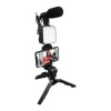 Fussion Kit Economíco Youtuber Vlogger (tripie, Microfono Y Luz Led)