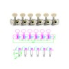 Metallor 12 Strings Acoustic Guitar Tuning Pegs Chrome Plated Machine