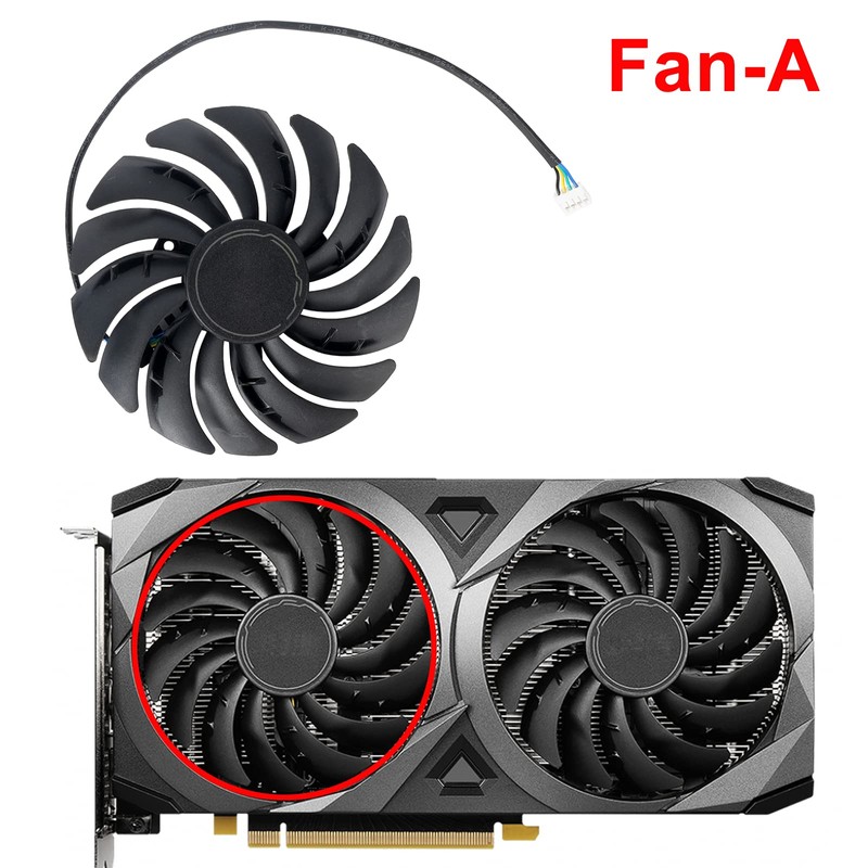 inRobert 95mm PLD10010S12HH RTX3060 RTX3070 GPU Fan for MSI RTX