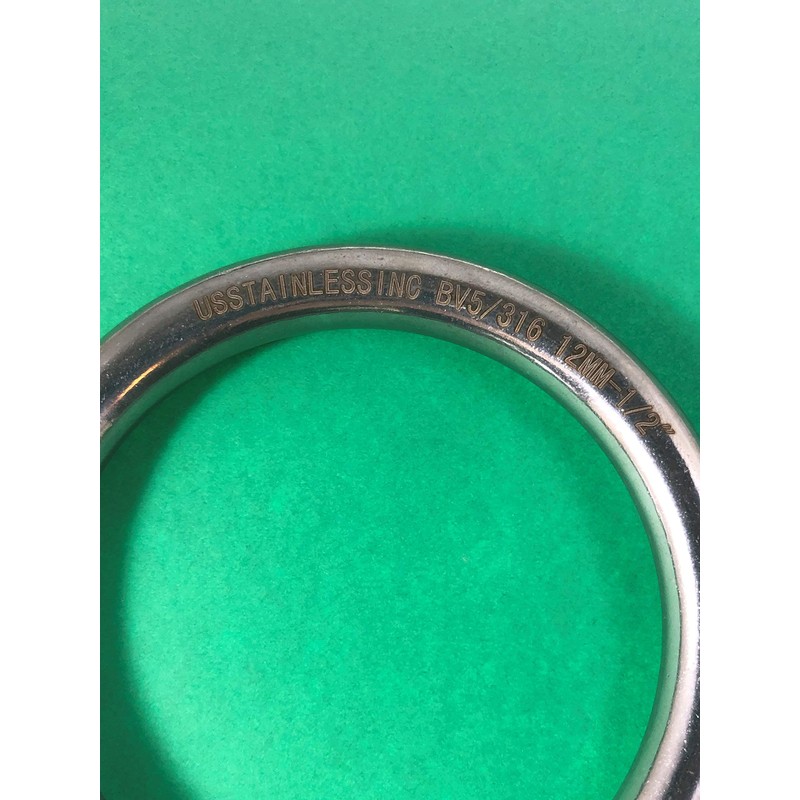 Stainless Steel 316 Round Ring Welded 1/2" x 3 5/32"
