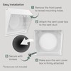 Vent Systems 8" Inch Exhaust Vent Cover with Rubber Gasket