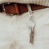 MAGATI Carabiner Key Ring with Rotating Key Ring - Compact