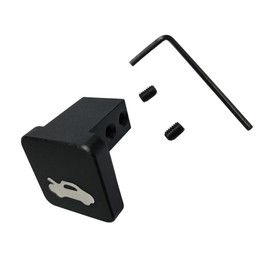 Melincars Heavy Duty Billet Aluminum Hood Release Handle & Cable Repair Kit - Compatible with Honda Civic 1996-2011, CR-V 1997-2006, Element 2003-2011 Black