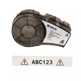 Brady All-Weather Permanent Adhesive Vinyl Label Tape w/ Ribbon for M21 Printers