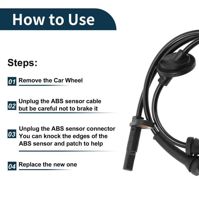 TUCKBOLD ABS Wheel Speed Sensor Front Right ABS Sensor Anti-lock