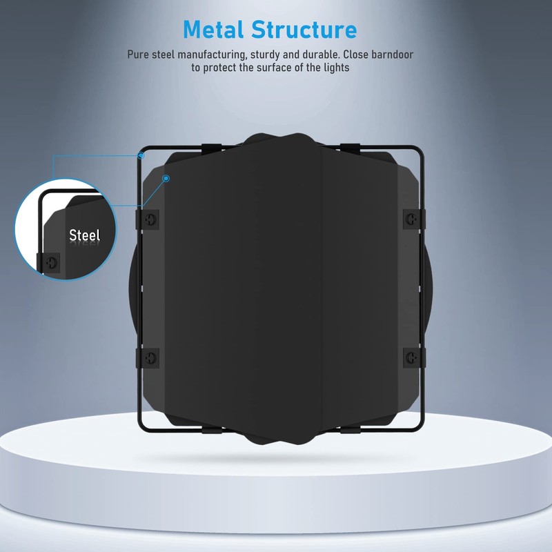 BETOPPER Barn Doors for Stage Lights Par Lighting COB Stage