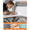 WELLUCK White Silicone Caulk, 100% Waterproof Silicone Sealant Adhesive Caulking,for