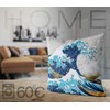 VOID Hokusai Wave Kangawa Japan Cushion Cover Polyester Waterproof Outdoor