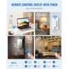 Remote Control Outlet with Timer, WILAWELS Indoor Outlet Timer with