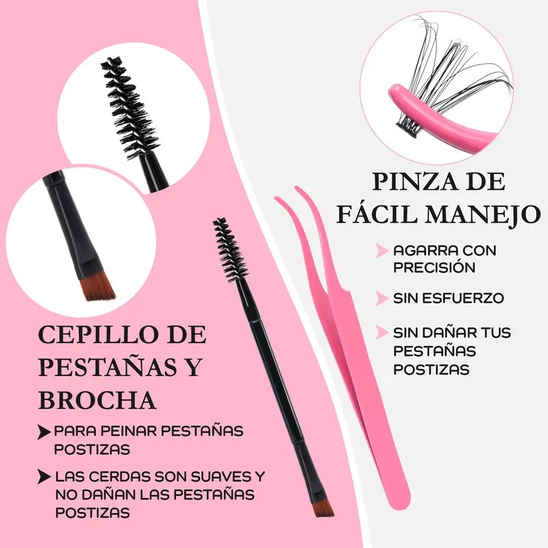 Neso Fairy Kit De Extensiones De Pestañas Raíces Invisibles