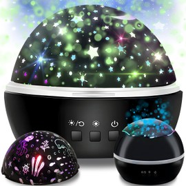 Retoo Starry Sky Projector Galaxy Star Projector LED Starry Projector Polar Light Lamp Night Light for Children Party Decoration Christmas Adults Bedroom 360° Rotate USB