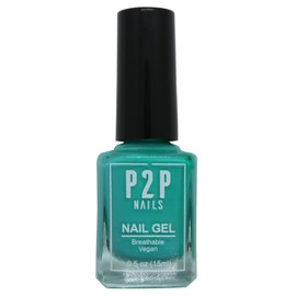 P2P Nails Vegan Neon Nail Gel Polish - Natural Shine Scratch Free Gel Polish - Quick Dry Nail Polish - Smooth Texture Nail Gel in Vibrant Colors - Long Lasting Nail Art (Caribbean Skies)