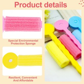 PYEUIFT Pack of 9 Sponge Curling Irons, Sponge Curlers, Foam Rollers, Foam Sponge Curlers, Soft Foam Hair Roller, DIY Hair Styling, Hairdressing Tools, Hair Rollers