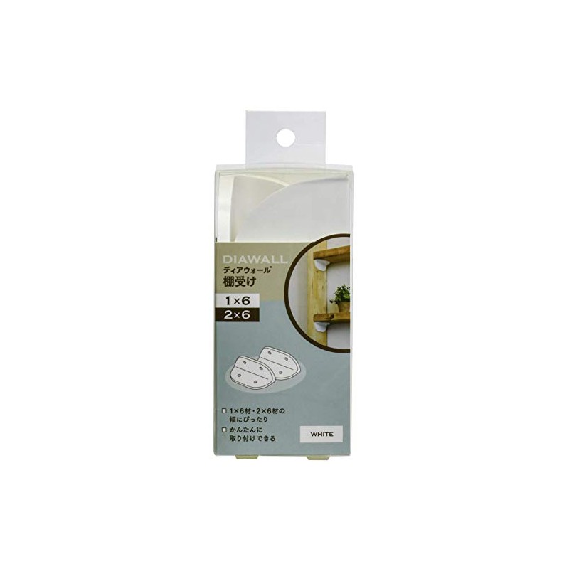 Wakaisangyo Deer Wall S DWT26W White Main Body: Depth 1.7