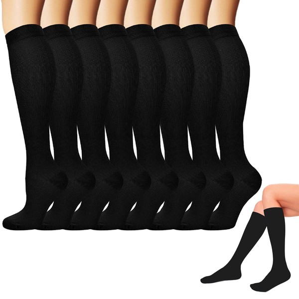 8 Pares Calcetines para Medias de Compresión, Calcetas Elásticas de
