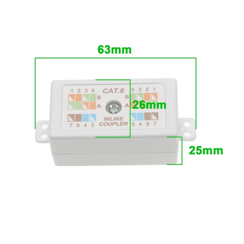 SING F LTD 2PCS RJ45 Cat 6 Gigabit Inline Punchdown