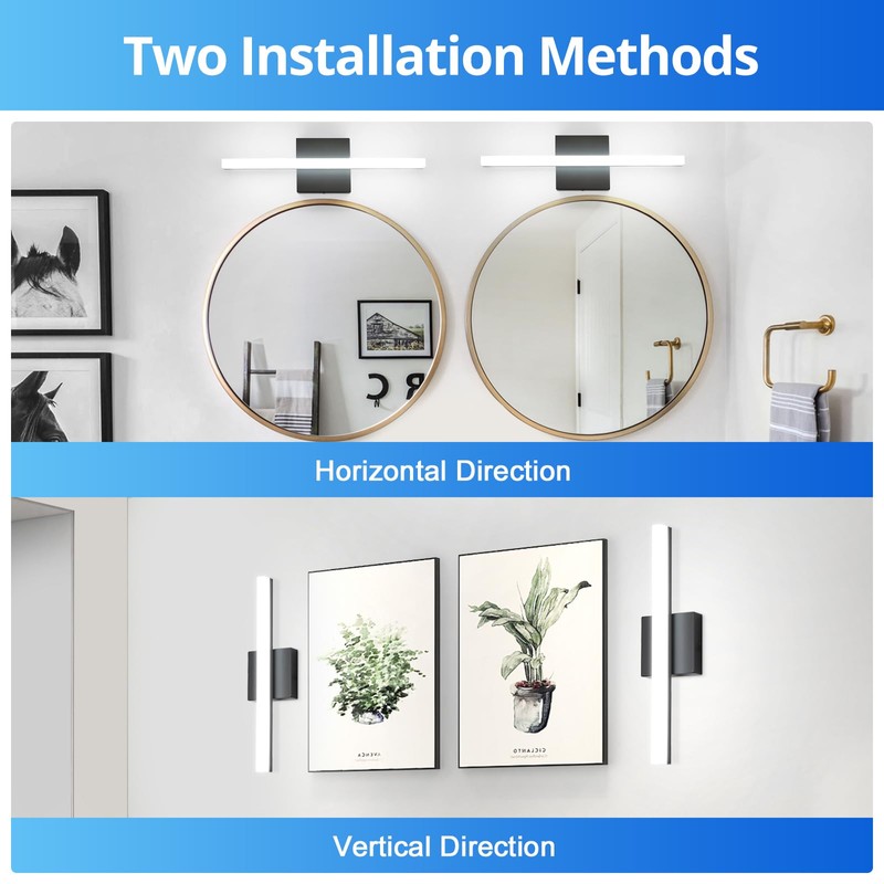 Combuh Bathroom Light Fixtures Modern Vanity Lights Wall Mounted Lighting