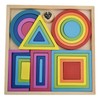 Baby Blocks Stacking Puzzle Set Colorful Wooden Building Blocks Educational