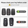 ZVRSUA Car Key Case with Diamond Key Fob - Compatible