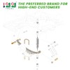 10L0L Golf Cart Heavy Duty Rear 4-Leaf Spring Kit with