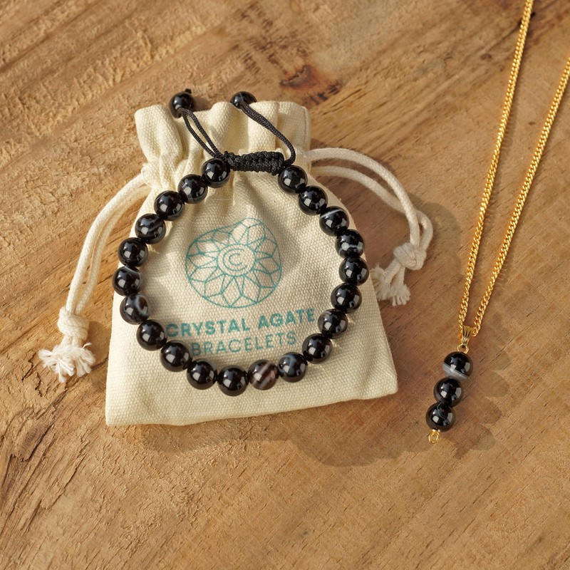 Sulemani Onyx Bracelet & Pendant necklace - Natural Sulemani Onyx