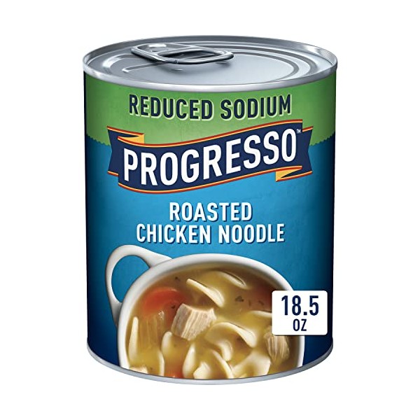Progresso Reduced Sodium, Roasted Chicken Noodle Soup, 19 oz. (Pack of 12)