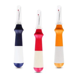 3 Pieces Ergonomic Grip Seam Ripper, Colorful Large Thread Remover for Sewing Crafting Removing Embroidery Hems and Seams