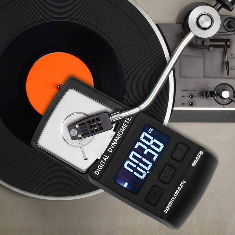 Digital Turntable Stylus, Force Pressure Gauge, 100g/0.01g LCD Turntable Needle