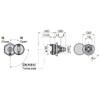 Takigen A-146-3 Locking Handle with Sealing Screws