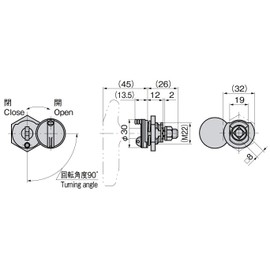 Takigen A-146-3 Locking Handle with Sealing Screws