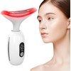 LED Face and Neck Massager, High Frequency Vibration/5°C Cold Facial