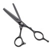 Y-Zone Pubic Hair Thinning Comb Scissors for Trimming and Brazilian Waxing Black