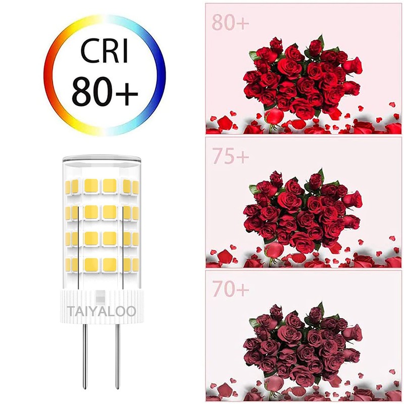 TAIYALOO G4 LED Bulbs 5W T3 40W Halogen Replacement 12V