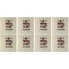 Chateau Wine Grapes Coasters for Drinks 4x4 Set of 8