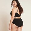 Boody Period Full Brief - Light-Moderate, Black / XL
