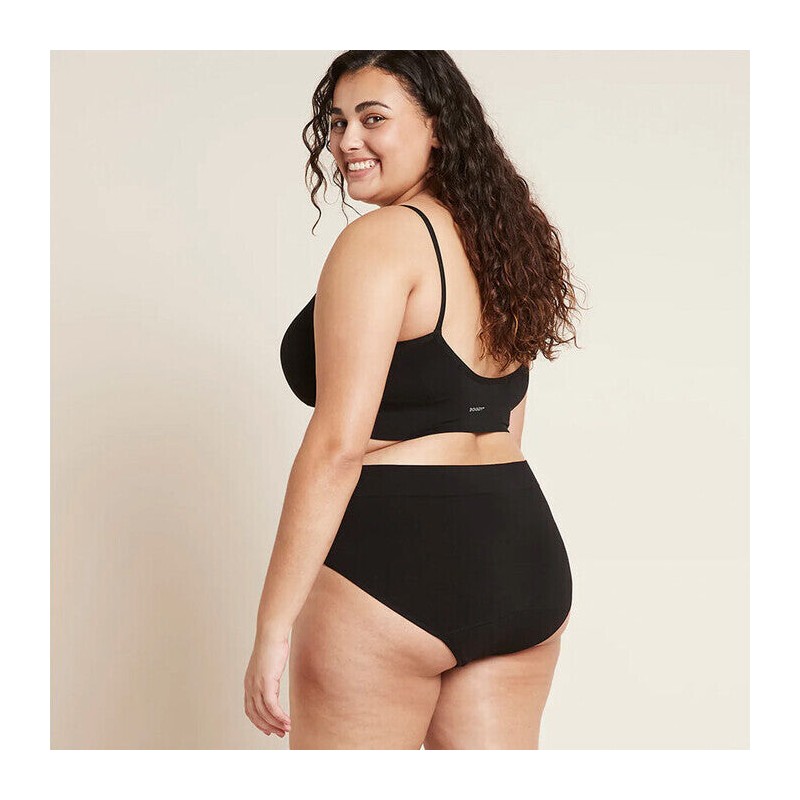 Boody Period Full Brief - Light-Moderate, Black / XL