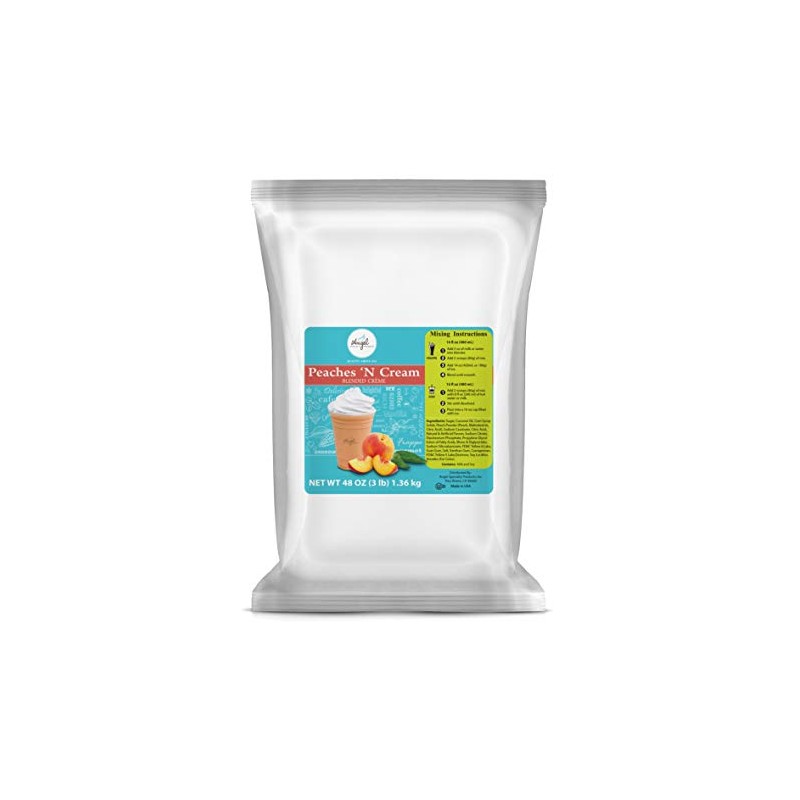 Angel Specialty Products, Blended Smoothie, Frappe Powder Mix, Peaches ‘N
