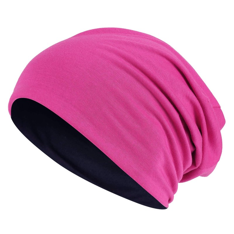Hatstar Long Slouchy Beanie, 2-in-1 Reversible Jersey Hat in 45