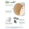 LE TAUCI Ceramic Plant Pots, Set of 2, 10 +