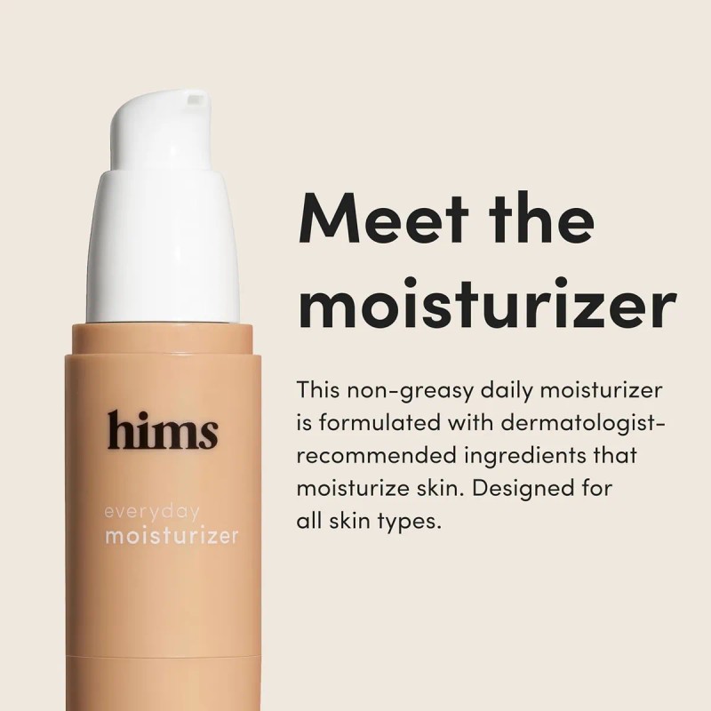 Hims - Hidratante Diario Para Hombres, Ligero, Hidratante Fa