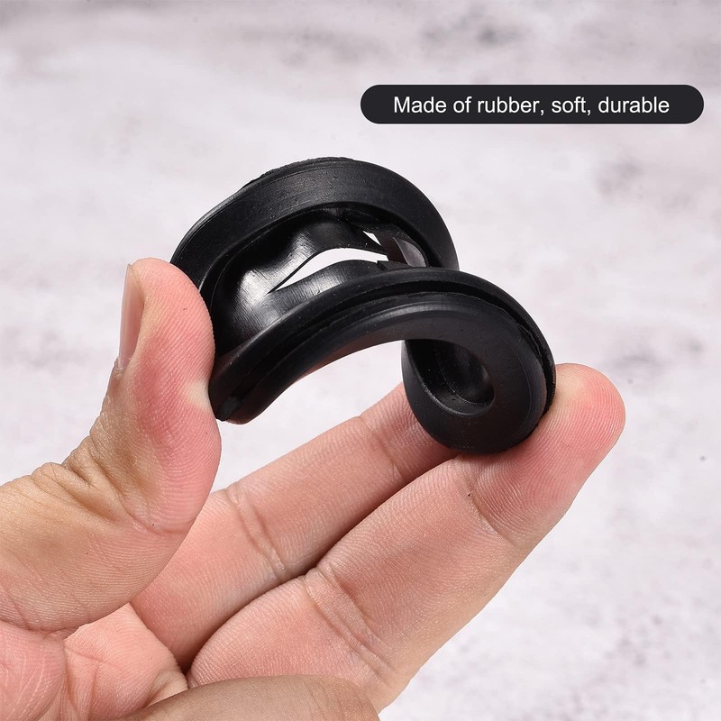 TA-VIGOR 8Pcs Oval Rubber Grommet, 30 x 70mm Double Sided